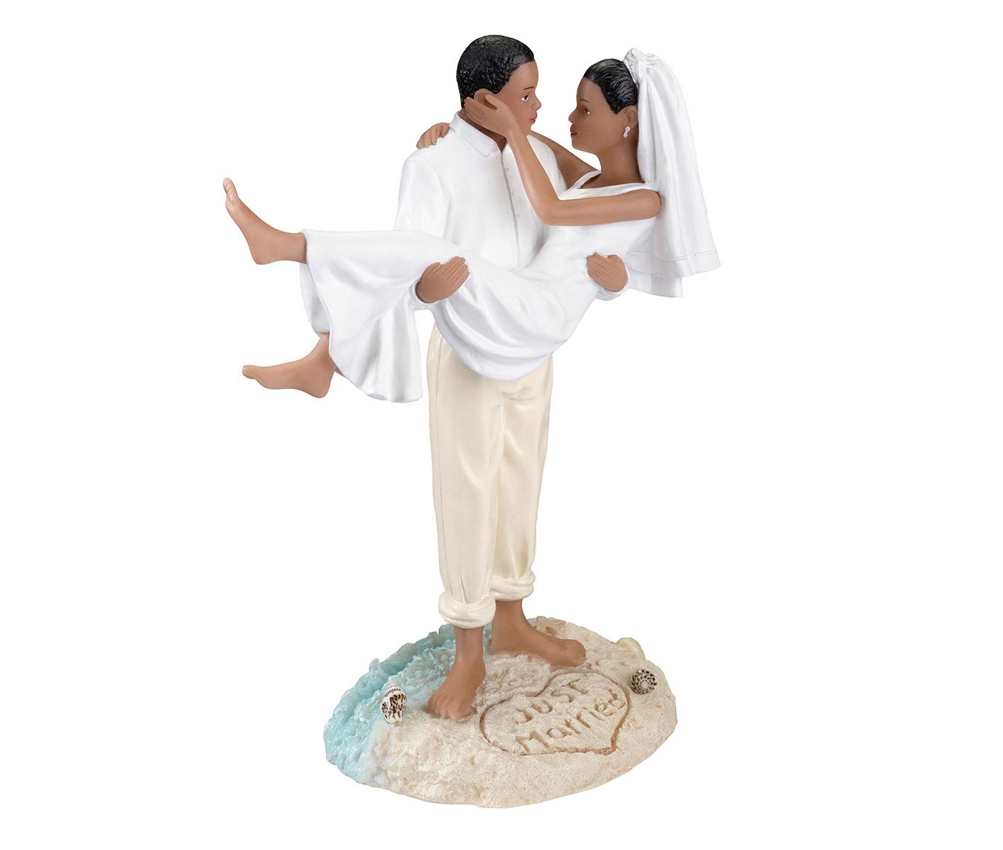 Beach Wedding Figurine - African American