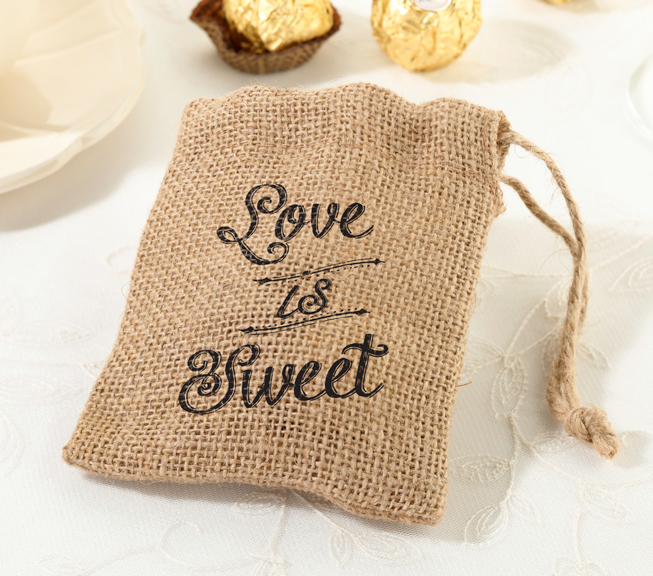 Burlap Favor Bags (Set of 4)