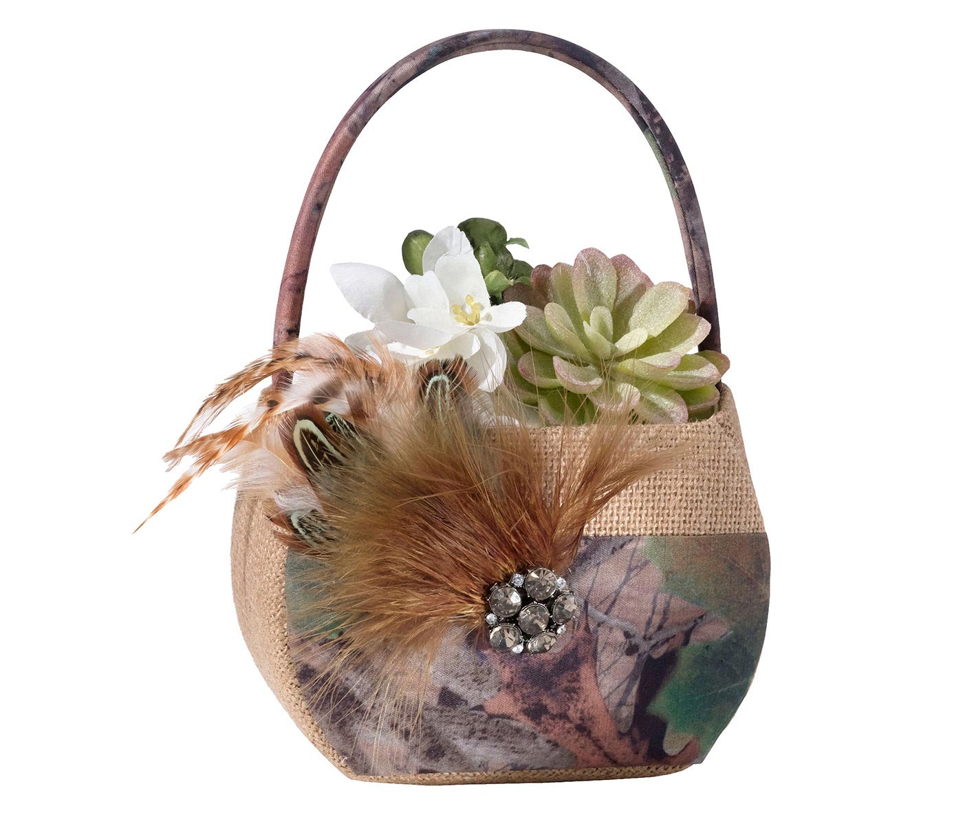 Camouflage Flower Girl Basket