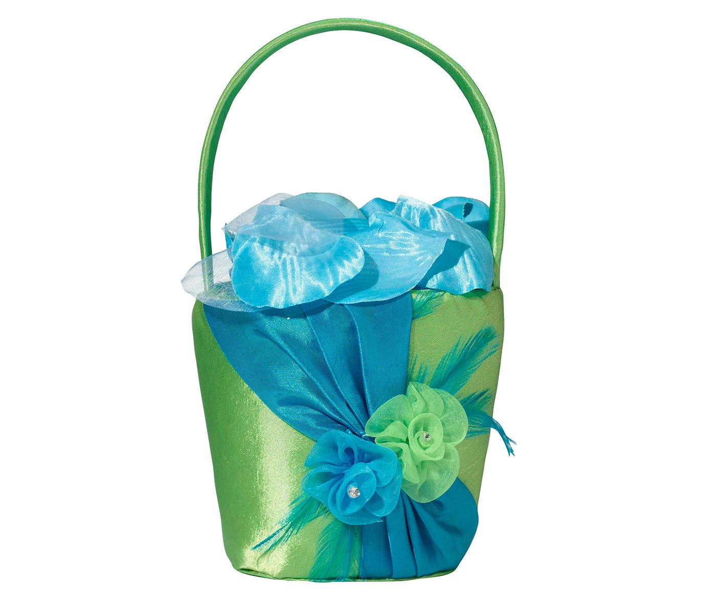 Blue & Green Flower Girl Basket