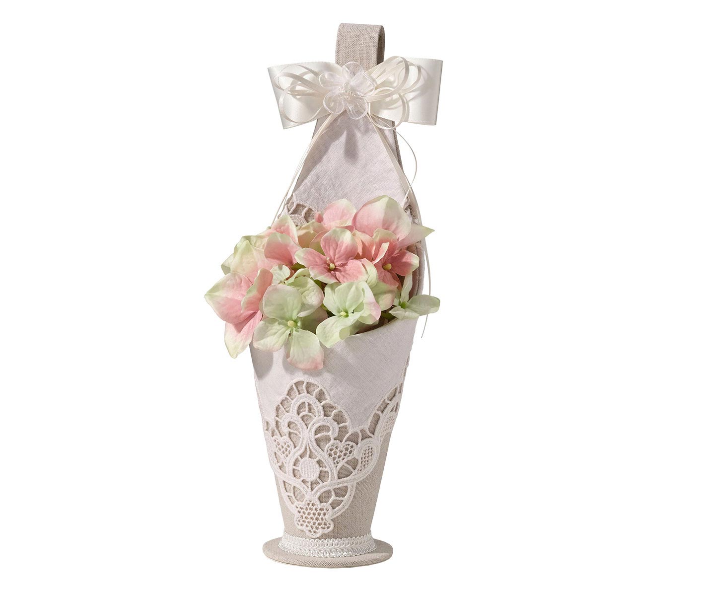 Country Lace Flower Girl Basket