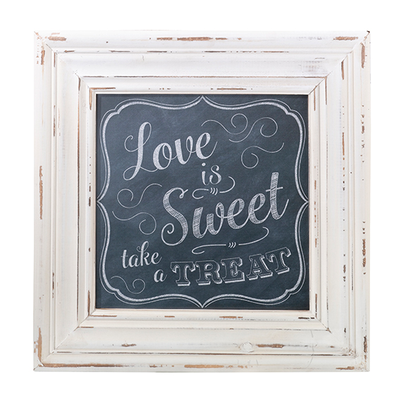 "Love is Sweet" Sign Frame (Chalk Style)