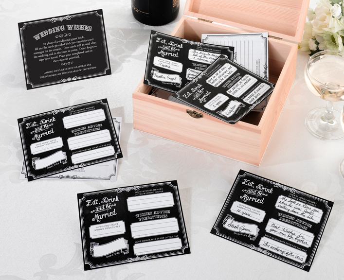 Black Wishes Cards (Set of 48)