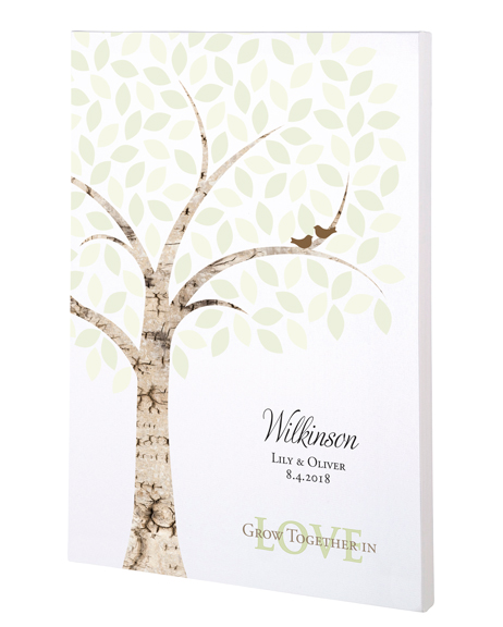 Wedding Signing Tree Canvas - Script