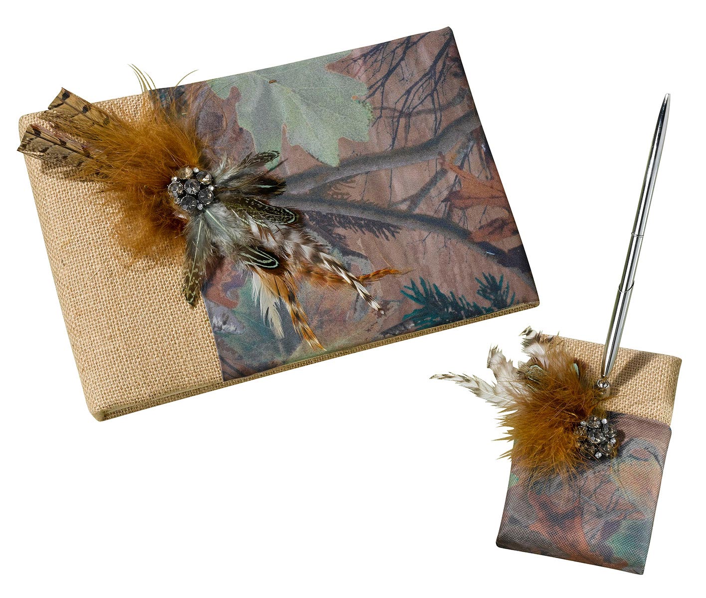Camouflage Guest Book & Pen Set