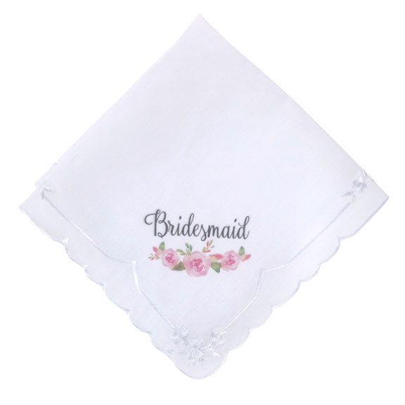 Watercolor Bridesmaid Hankie