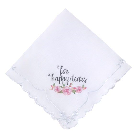 Watercolor Happy Tears Hankie