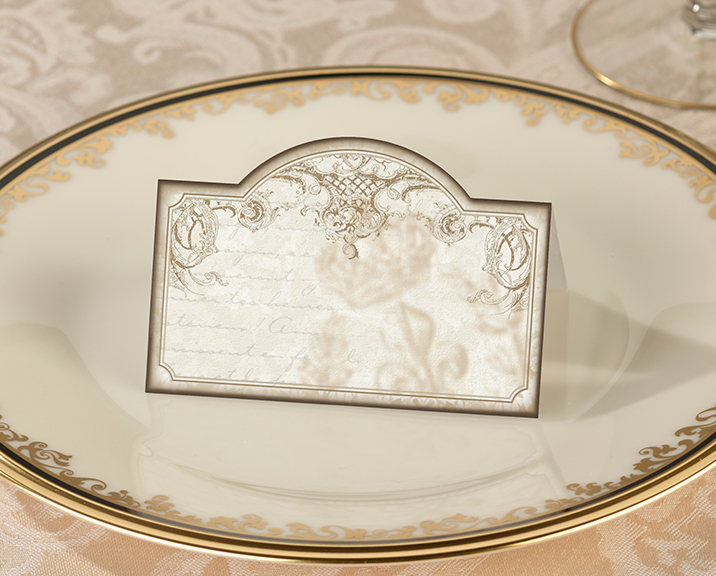 Vintage Gold Place Cards -Set of 24