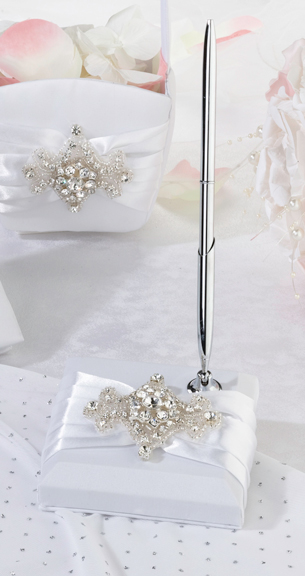 Jeweled Motif Pen Set