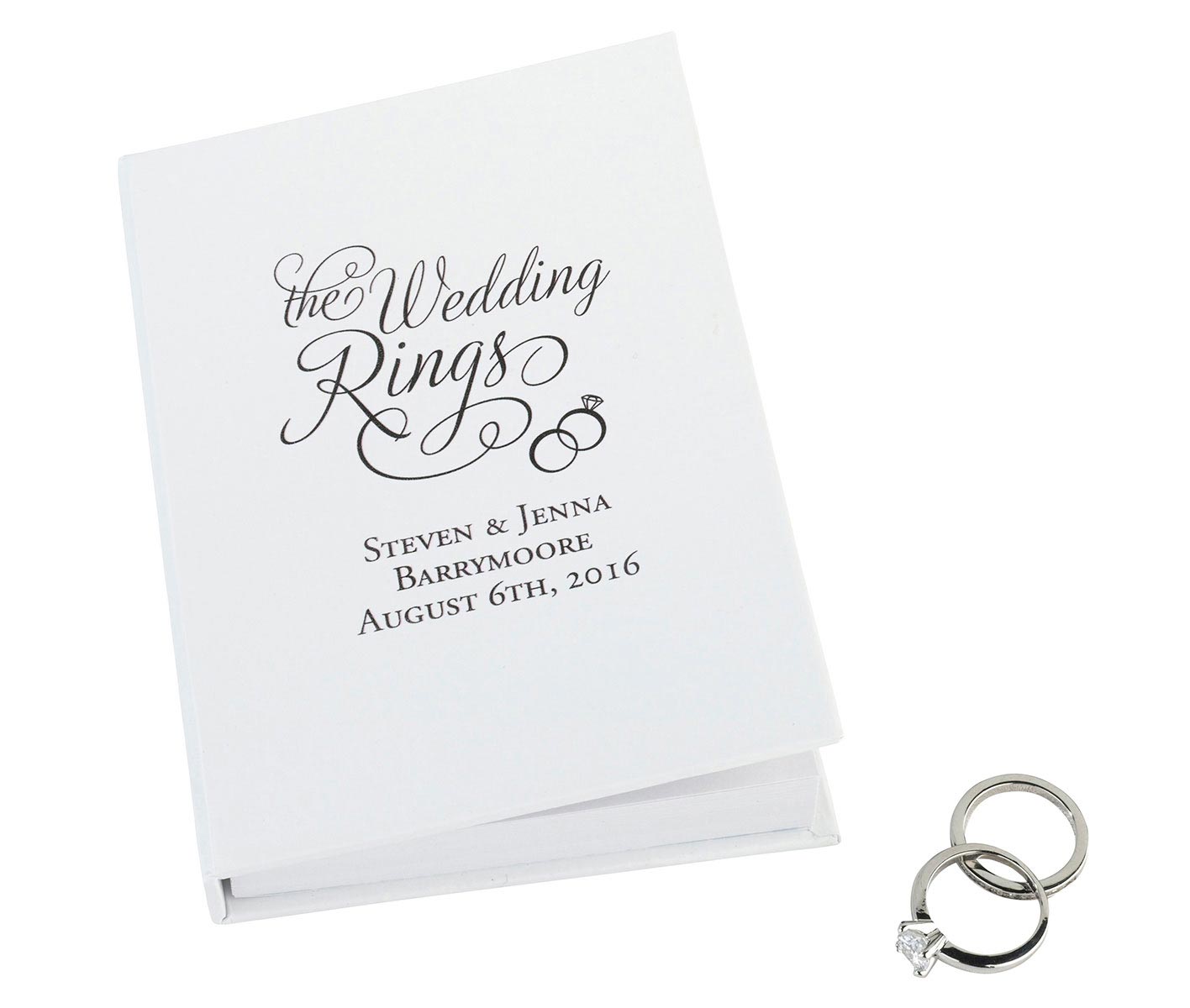 Personalized Ring Book Box