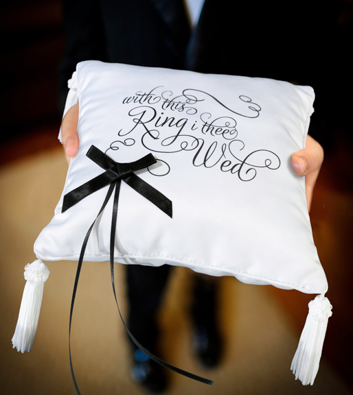 With This Ring I Thee Wed Ring Pillow
