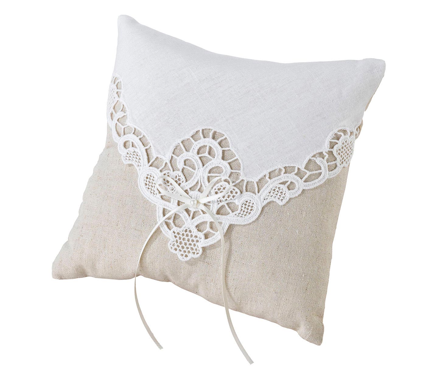 Country Lace Ring Pillow