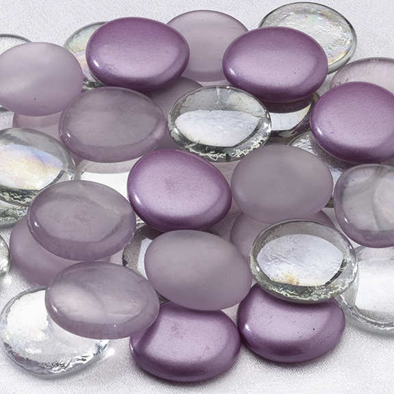 Glass Signing Stones - Purple