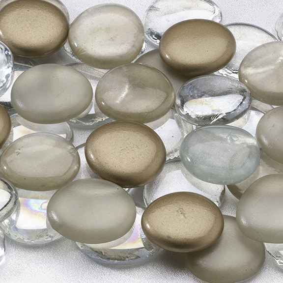 Glass Signing Stones - Gold
