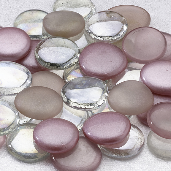Glass Signing Stones - Pink