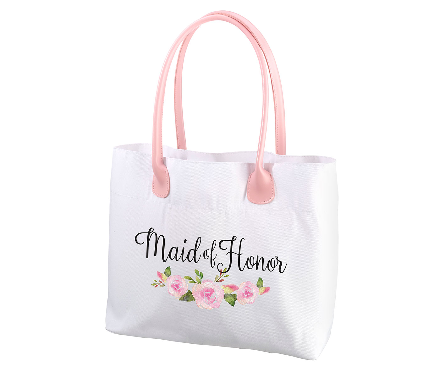 Watercolor Floral Maid of Honor Tote Bag