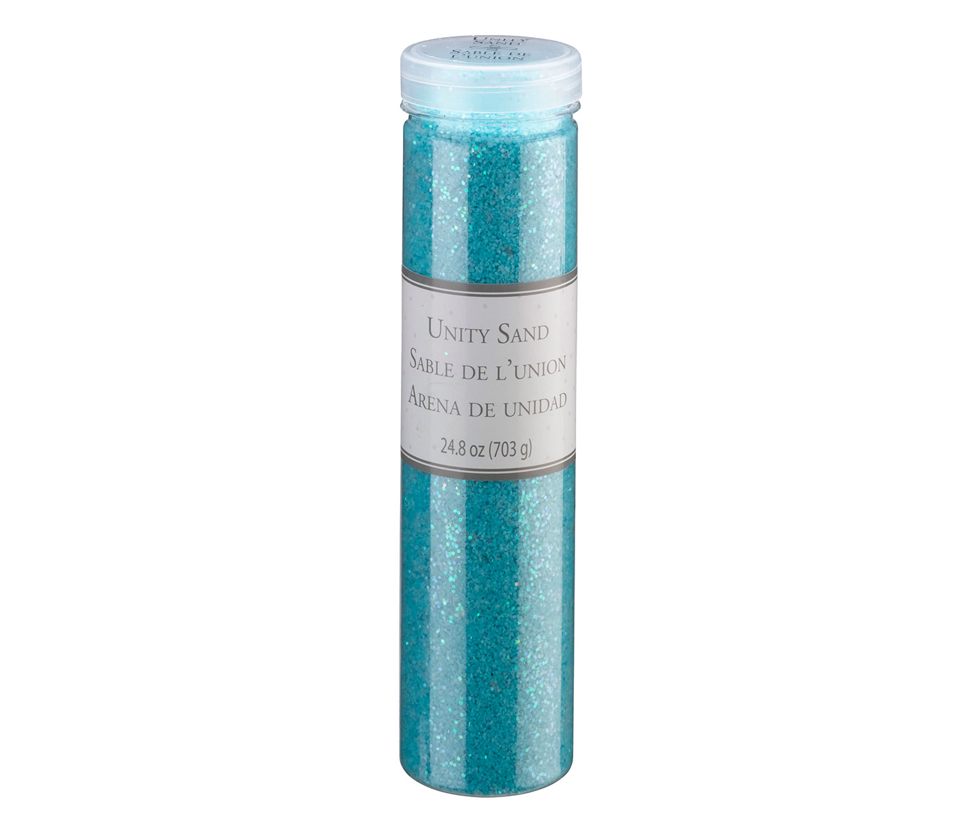 24 oz Aqua Glitter Unity Sand