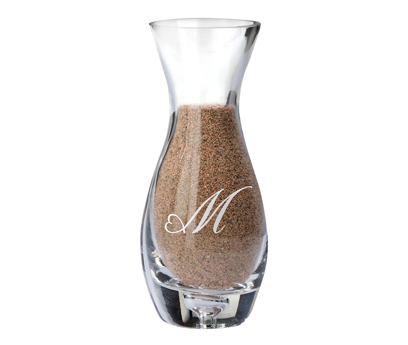 Small Side Vase -Heart Monogram Personalization