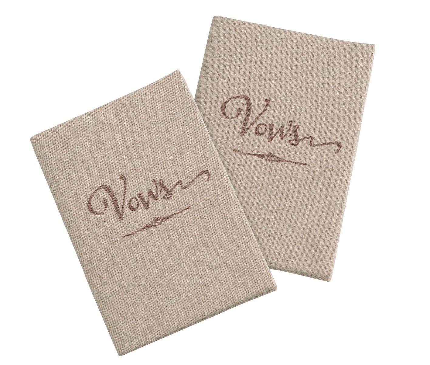 Set of 2 Tan Vows Books