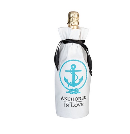 Anchored in Love Wine Bag