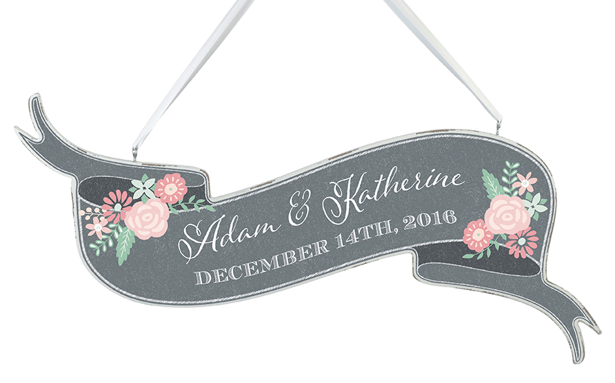 Personalized Banner Sign -Black