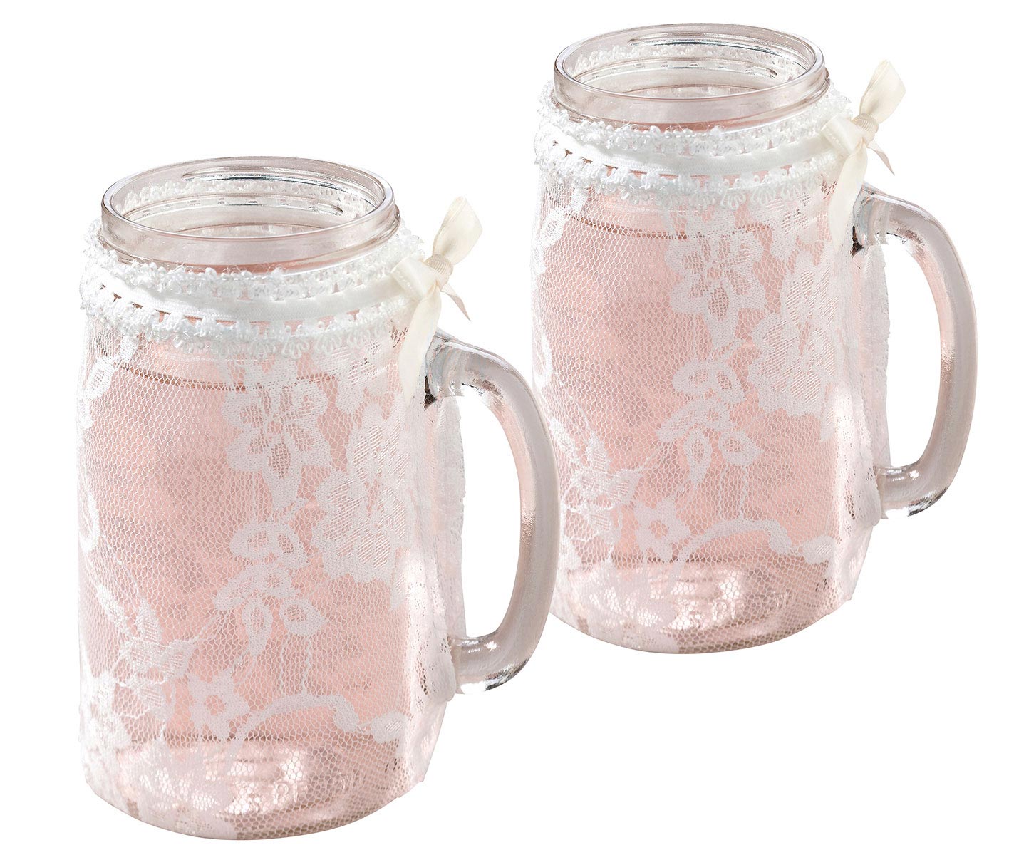 Lace Glass Covers  (Set of 4 )