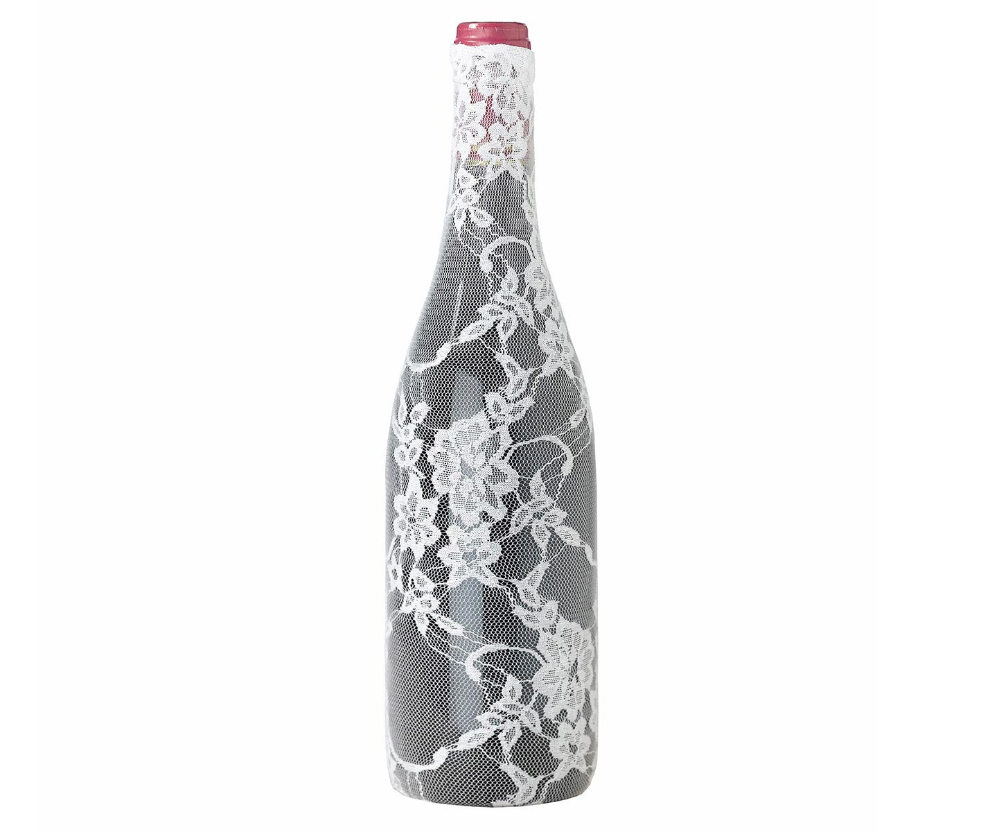 Lace Wine Bottle Cover - Cream