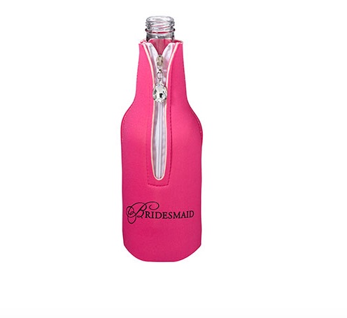 Bridesmaid Bottle Cozy - Pink
