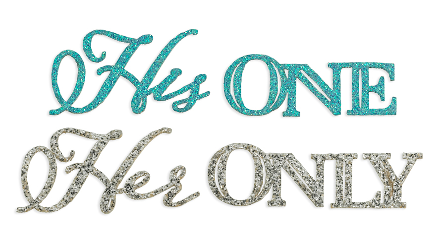 His One/Her Only Shoe Stickers