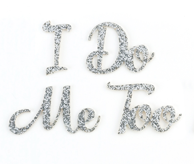 I Do, Me Too Shoe Stickers