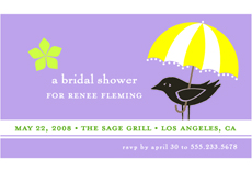 Bird Umbrella Design Save The Date Magnets