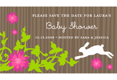 Bunny Leap Design Save The Date Magnets