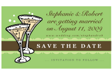 Flutes Design Save The Date Magnets
