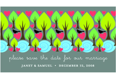 Forest Design Save The Date Magnets