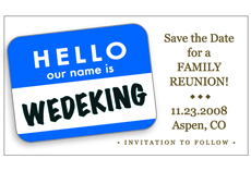 Hello Reunion Save The Date Magnets