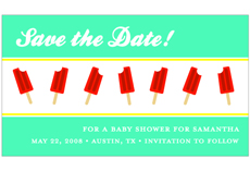Popsicle Design Save The Date Magnets