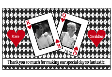 King & Queen Design Save The Date Magnets