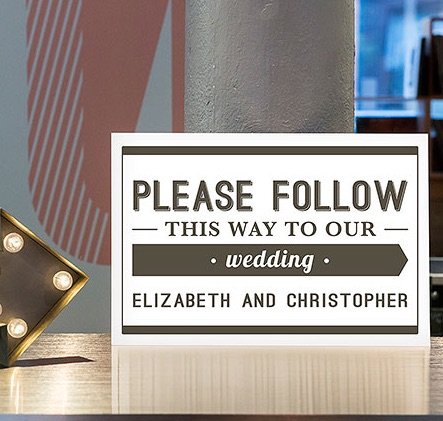 Personalized Bistro Bliss Directional Poster