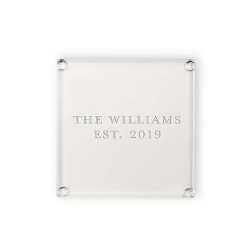 Personalized Glass Coasters - Custom Format