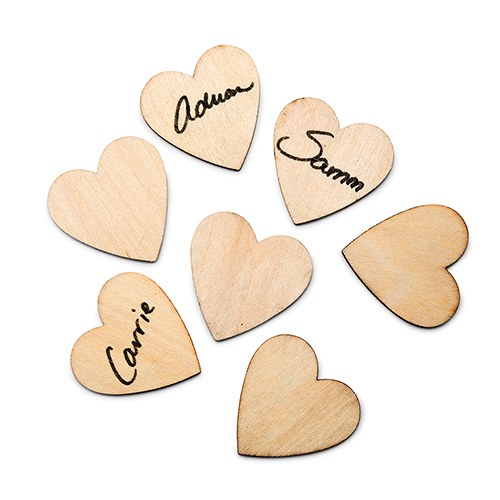 Small Wooden Craft Hearts