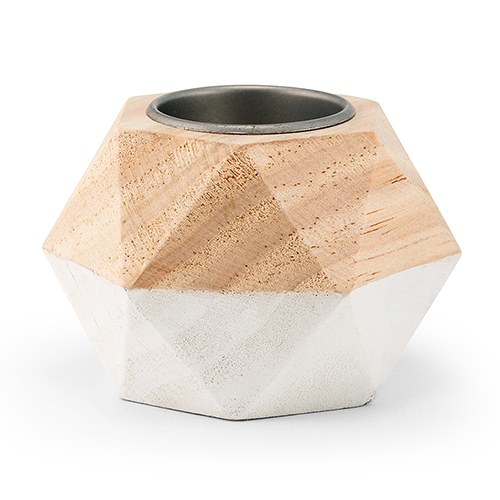 Geometric Wooden Tealight Holder