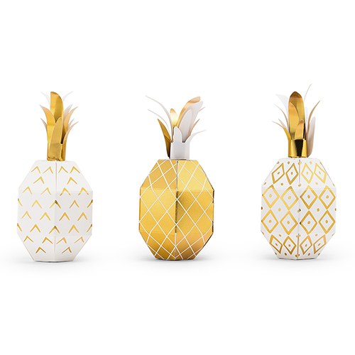 Tropical Pineapple Party Favor Boxes