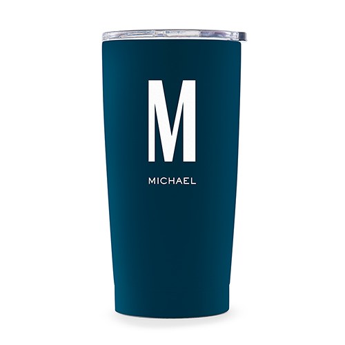 Stainless Steel Travel Mug - Custom Monogram Printing