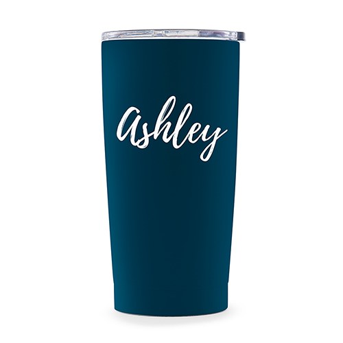 Stainless Steel Travel Mug - Calligraphy Text Printing