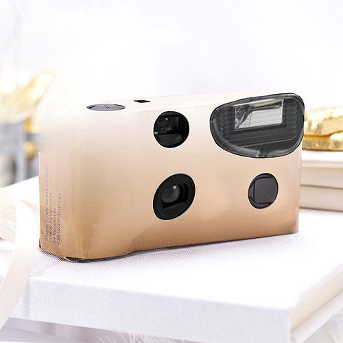Gold And Ivory Gradient Twilight Single Use Camera