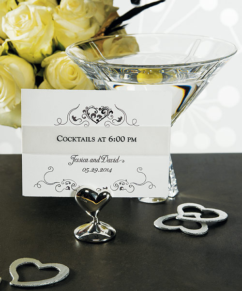 "Swish" Heart Place Card Holders
