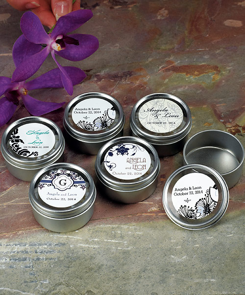 Round Tins with Clear Top Lids