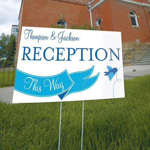 A Little Bird Told Me Wedding Sign