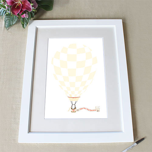 Hot Air Balloon Banner Signature Certificate