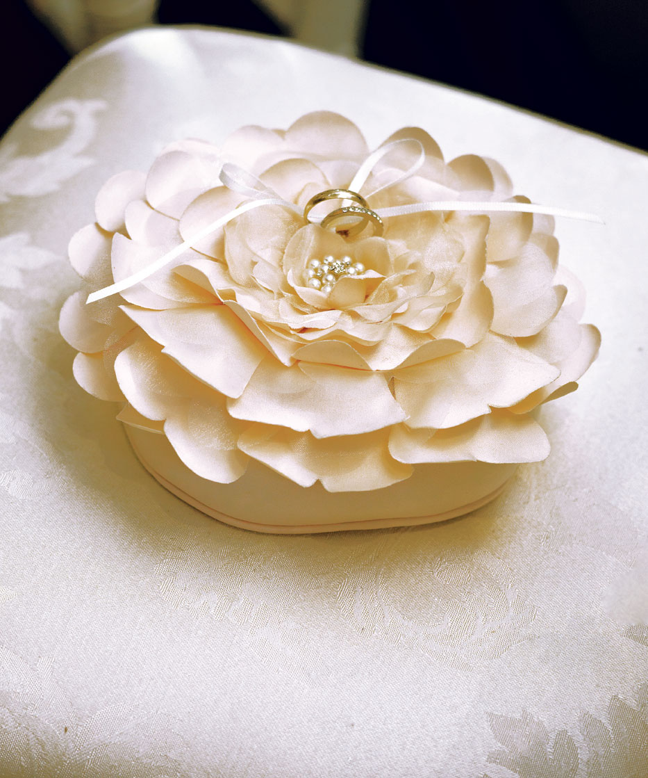 Sensational Floral Ring Pillow